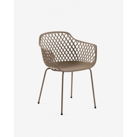 Silla Exterior Quinin PP Beige