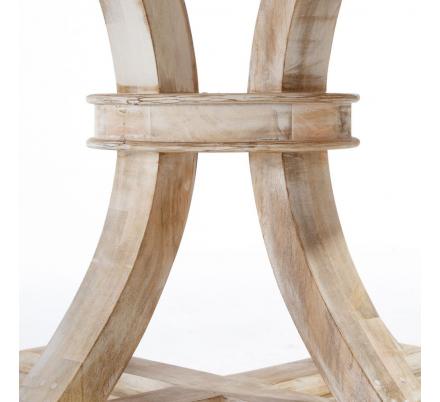 MESA COMEDOR REDONDA BLANCO DECAPÉ 150 X 150 X 76 CM - Imagen 4