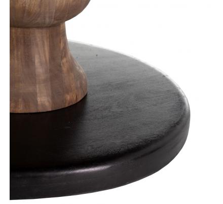 MESA COMEDOR NATURAL-NEGRO 140 X 140 X 75 CM - Imagen 3