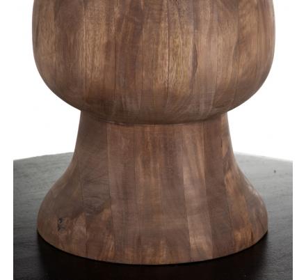 MESA COMEDOR NATURAL-NEGRO 140 X 140 X 75 CM - Imagen 5