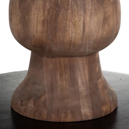 MESA COMEDOR NATURAL-NEGRO 140 X 140 X 75 CM - Imagen 5