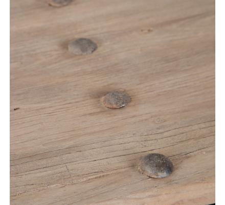MESA CENTRO NATURAL MADERA DE OLMO 167 X 100 X 50 CM - Imagen 6