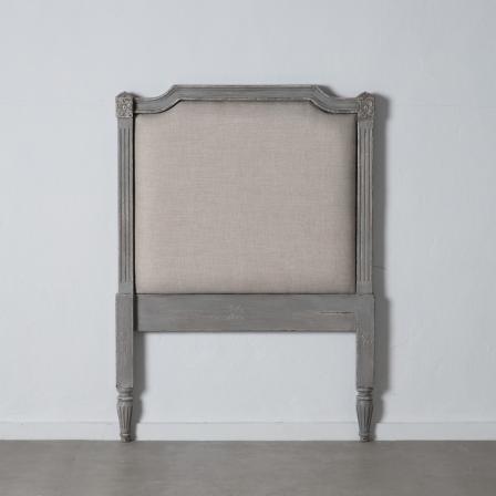 CABECERO GRIS MADERA / TEJIDO 103 X 7 X 153 CM - Imagen 1