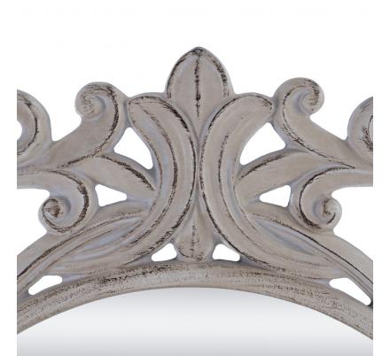 ESPEJO BLANCO ROTO PU/CRISTAL 122,70 X 4,80 X 122,70 CM - Imagen 4