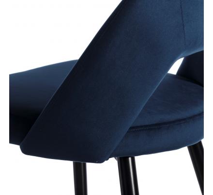 TABURETE AZUL TEJIDO-METAL 43 X 47 X 105 CM - Imagen 4