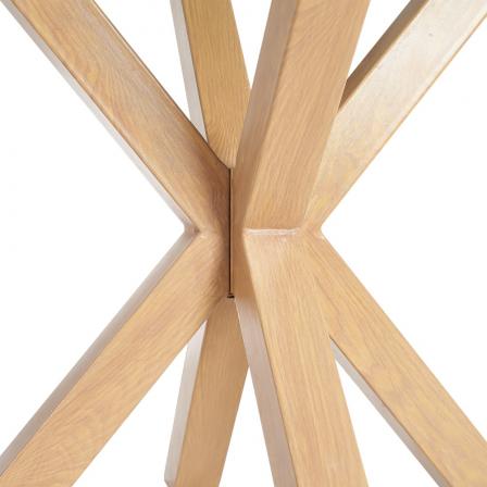 MESA COMEDOR NATURAL CRISTAL-METAL 90 X 90 X 76 CM - Imagen 5