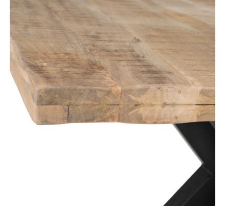 MESA COMEDOR NATURAL-NEGRO 130 X 130 X 76 CM - Imagen 3