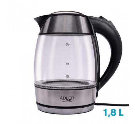 Hervidor De Agua Elect. De Vidrio 0,5-1,8l 2200w Apagado Automatico.filtro Anti-cal