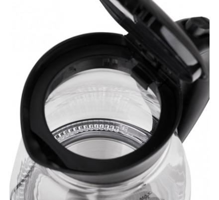 Hervidor De Agua Elect.de Vidrio Jarra Negro 1,7l  2200w.apagado Automatico.