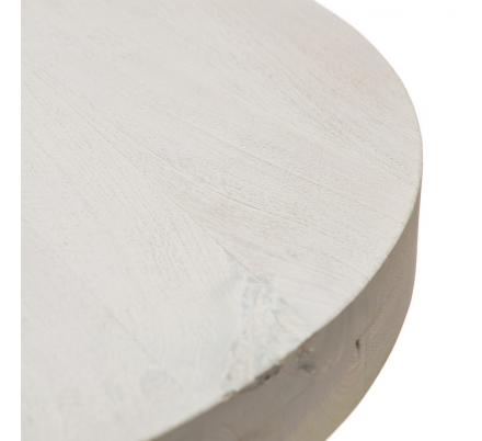 MESA COMEDOR BLANCO ROZADO 120 X 120 X 76 CM