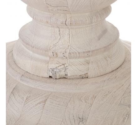 MESA COMEDOR BLANCO ROZADO 120 X 120 X 76 CM