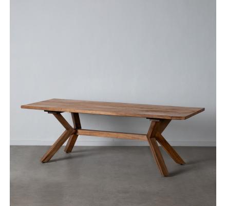 MESA COMEDOR NATURAL MADERA SALÓN 220 X 90 X 76 CM