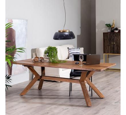 MESA COMEDOR NATURAL MADERA SALÓN 220 X 90 X 76 CM