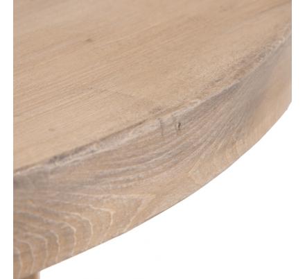 MESA COMEDOR NATURAL MADERA DE OLMO 120 X 120 X 76 CM