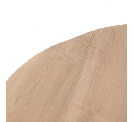 MESA COMEDOR NATURAL MADERA DE OLMO 120 X 120 X 76 CM