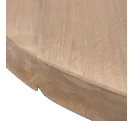MESA COMEDOR NATURAL MADERA DE OLMO 120 X 120 X 76 CM