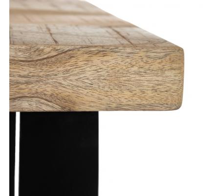 MESA COMEDOR NATURAL-NEGRO 160 X 80 X 76 CM