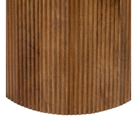 MESA COMEDOR NATURAL-CREMA MÁRMOL/MADERA 120 X 120 X 74 CM