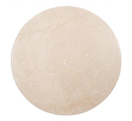 MESA COMEDOR NATURAL-CREMA MÁRMOL/MADERA 120 X 120 X 74 CM