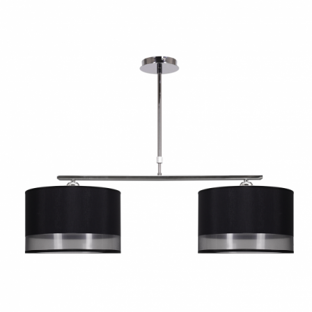 Lampara Serie Menorca 2xe27 Negra Regx86