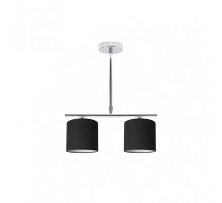 Lampara Planetario Cromo/negro 2xe14 (62x43)