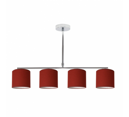 Lampara Planetario Cromo/rojo 4xe14 (54x61)