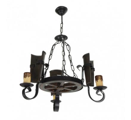 Lampara Cantina 3xe27 Marron Regx50x50 Cm