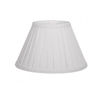 Pantalla Conica Plisada Gracia Pinza Beis (14x8x9.5)