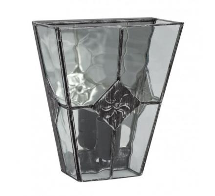 Aplique Estepa Plata 1xe27 25x20x12 Cm