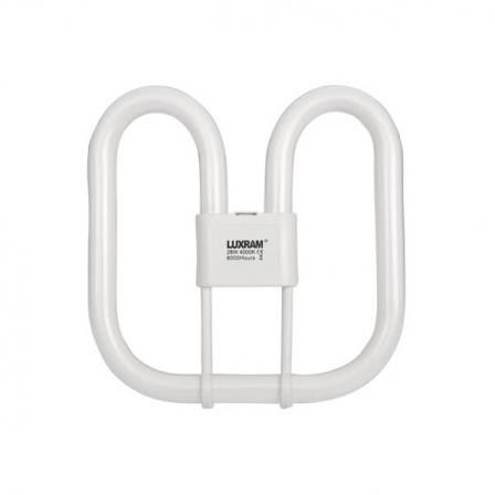 Bombilla 2d Gr10q 4 Pinos 28w 4000k Blanca