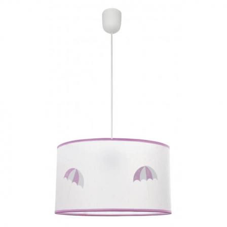 Colgante Lluvia 1xe27 Rosa Regx30d