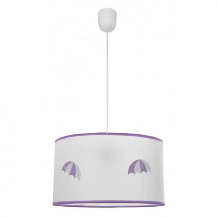 Colgante Lluvia 1xe27 Lila Regx30d