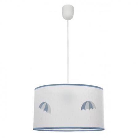 Colgante Lluvia 1xe27 Celeste Regx30d