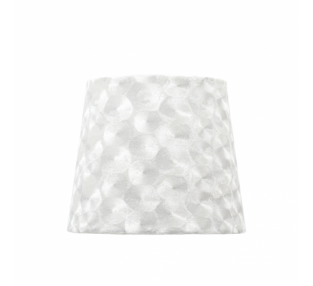 Pantalla Fatima E27 20dx10dx16htejido Blanco Nacar