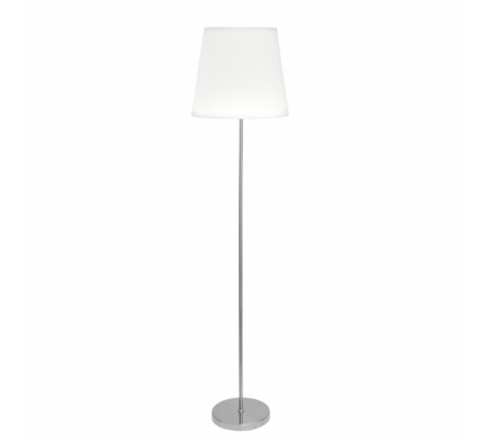 Pie Salon Maldivas 1xe27 Niquel/blanco 175x40x40 Cm