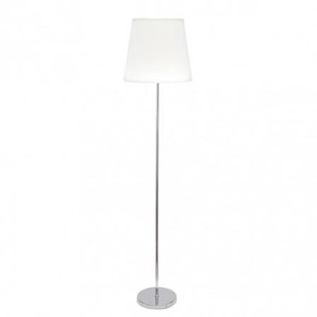Pie Salon Maldivas 1xe27 Cromo/blanco Regx40x40 Cm