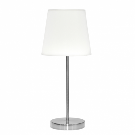 Sobre Mesa Maldivas 1xe14 Niquel/blanco 46x20x20 Cm
