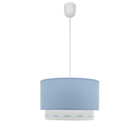 Colgante Trazos 1xe27 Celeste Regx30x30 Cm