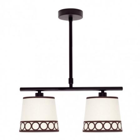 Lampara Dalia 2xe14 Beis/marrón Regx40x16 Cm