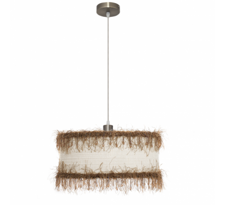 Colgante Hilos 1xe27 Beis Regx40x40 Cm