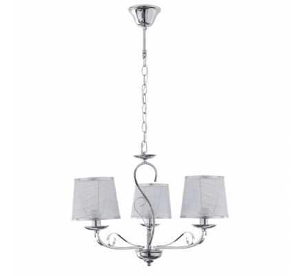 Lampara Sumba 3xe14 Cromo REGx49x49