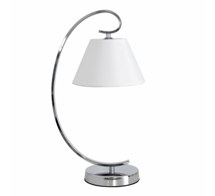 Sobremesa Concordia 1xe27 Cromo Pantalla Blanca 47x20x26