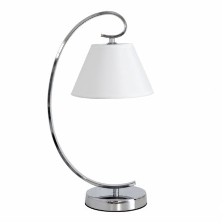 Sobremesa Concordia 1xe27 Cromo Pantalla Blanca 47x20x26