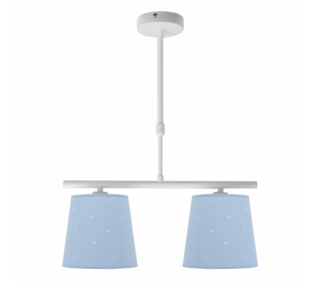 Lampara Consciencia 2xe14 Celeste Regx39x16 Cm