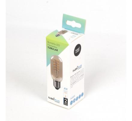 Bombilla Filam.spiral Vert.tubular 11x4,5d 4w E27 250lm Ambar 2200k