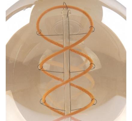 Bombilla Filamen.trenzado Globo 13x9,5d 4w 250lm  E27 Ambar 2200k