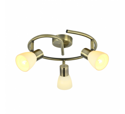 Plafon Cholo 3xe14 Cuero 16x34x34 Cm