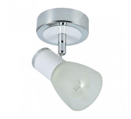 Foco Cholo 1xe14 Blanco/cromo 14x8,5x11,5 Cm
