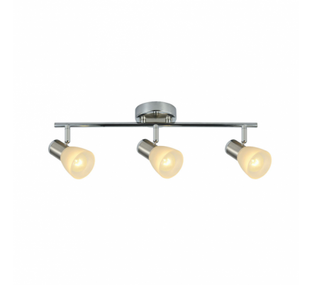 Regleta Cholo 3xe14 Cromo/niquel  16x48,5x10 Cm