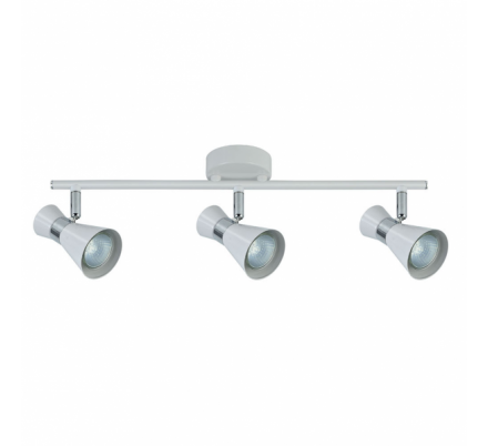 Regleta Maximo 3xgu10 Blanco/cromo 15x48,5x8,5 Cm